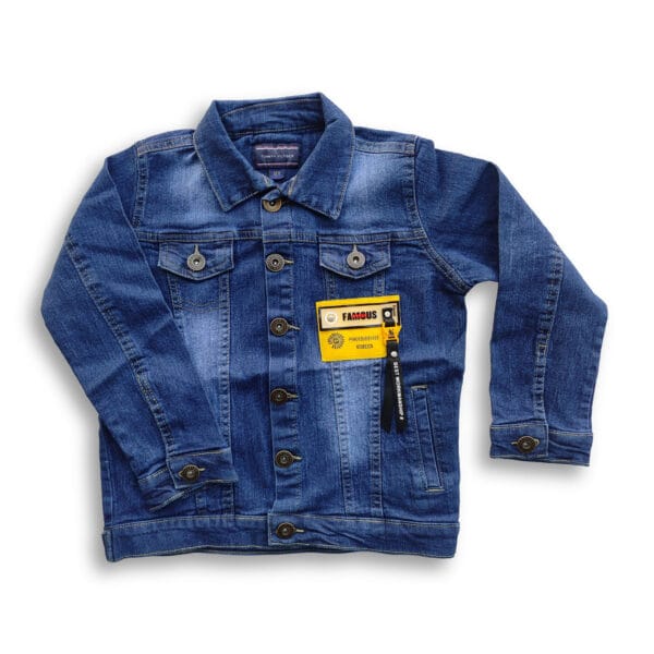 Boys Premium Stretch Denim Jacket Yellow