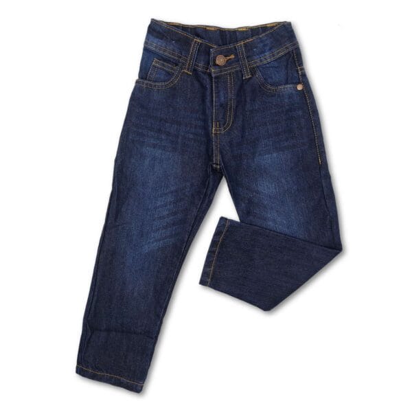 Boys' Regular Fit Denim Pants Dark Navy Blue