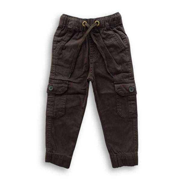 Boys Cargo Stretch Full Pant Coffee