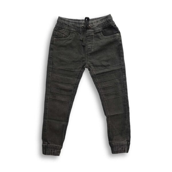 Boys Stretch Denim Joggers Pant Gray