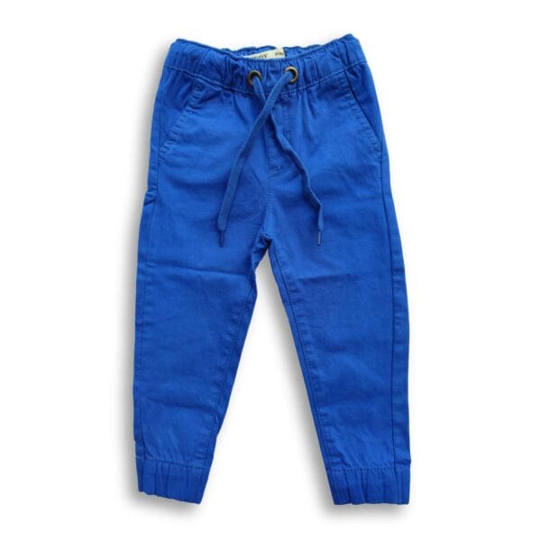 Boys Gabardine Joggers Blue