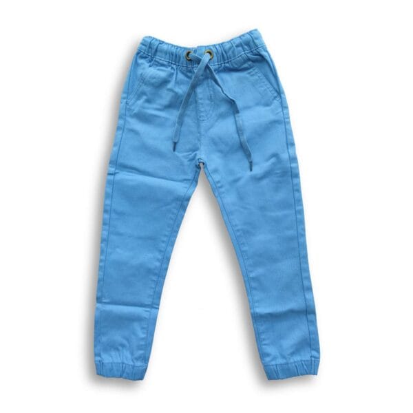 Boys Gabardine Joggers Sky Blue