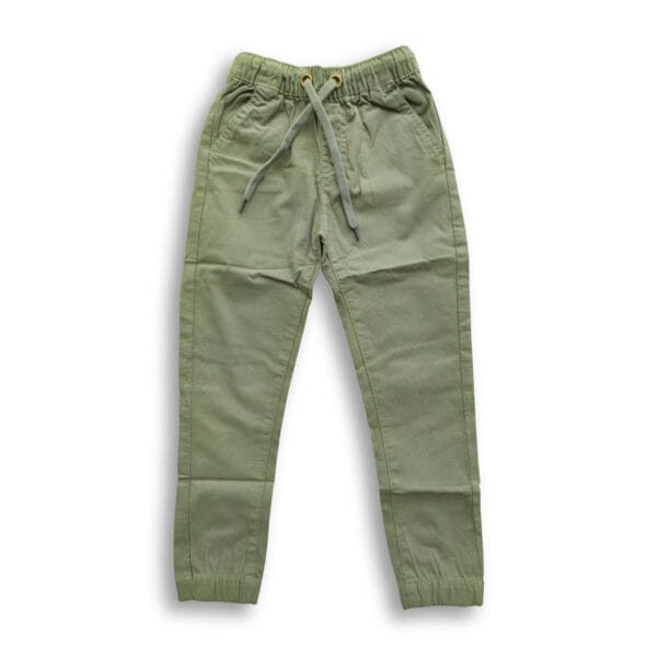 Boys Gabardine Joggers Light Olive