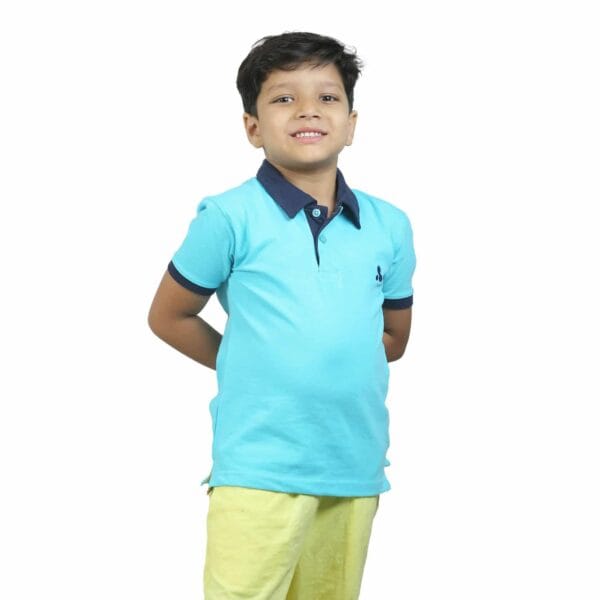 Boys' Short Sleeve Polo T-Shirt Paste