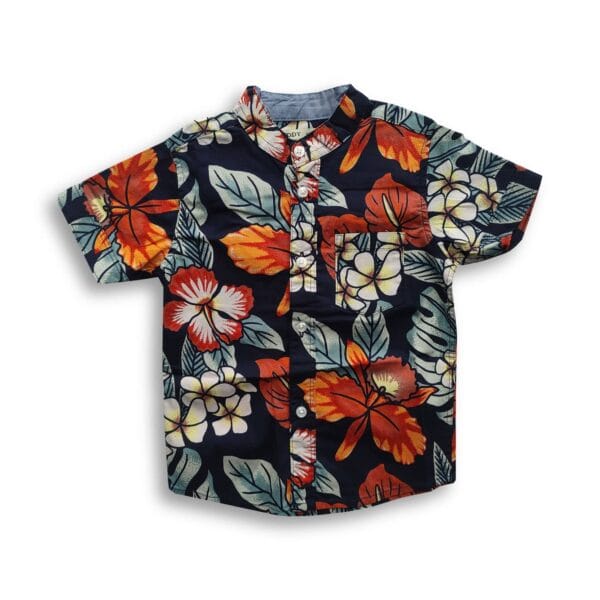 Boys All Over Floral Printed Shirt Multicolor