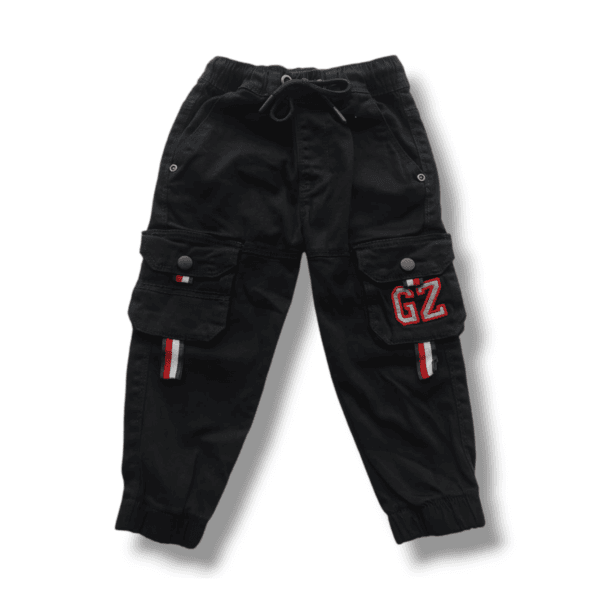 Boys Harmonium Six Pocket Cargo Full Pant GZ Black