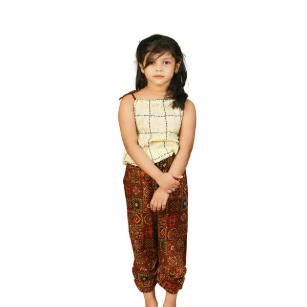 Girls’ Stylish Jumpsuit Separate Tops & Pants - Image 2