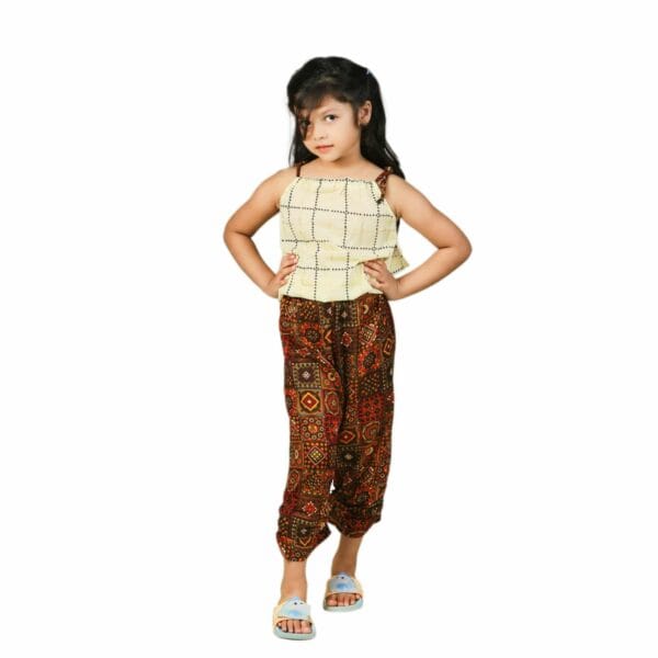 Girls’ Stylish Jumpsuit Separate Tops & Pants