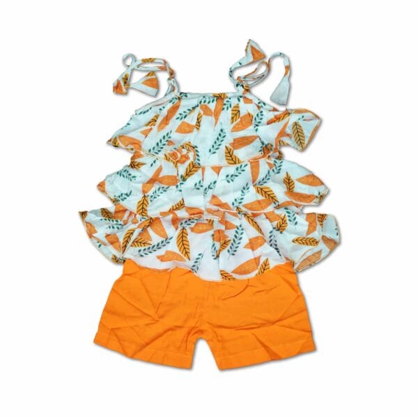 Baby Girls Summer Frock & Pants Set
