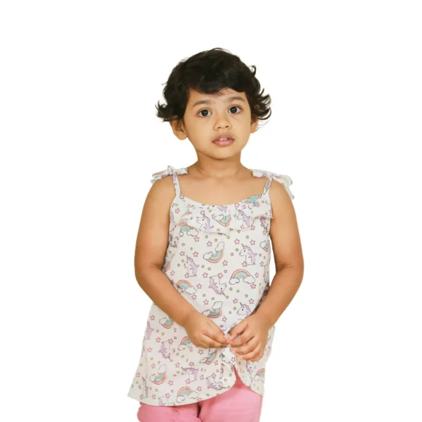 Girls Tank Tops For Summer Rainbow Unicorn