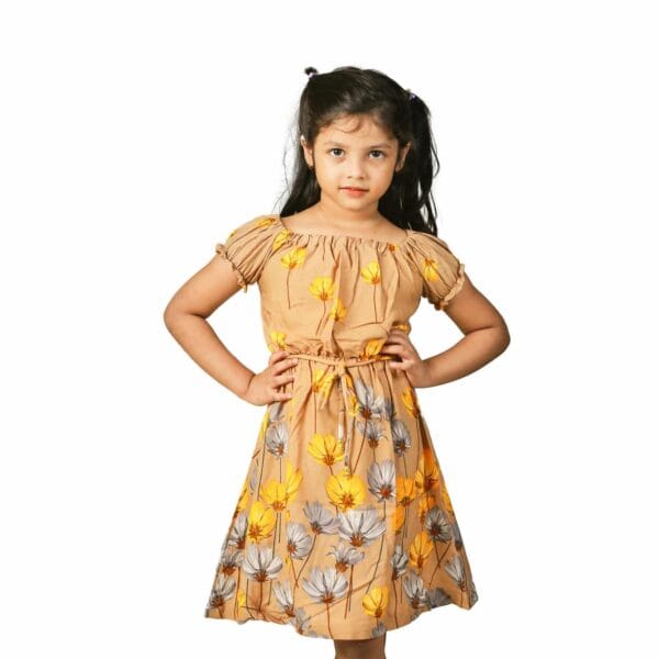 Short Sleeve Girls' Summer Frock