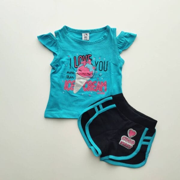 Girls Cute Top & Pant Set Paste