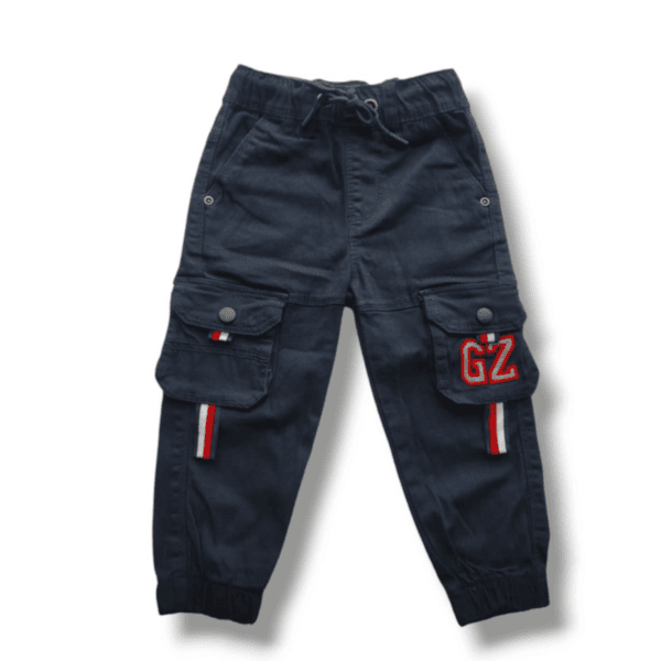 Boys Harmonium Six Pocket Cargo Full Pant GZ Navy Blue