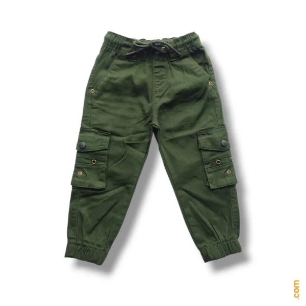 Boys Harmonium Six Pocket Cargo Full Pant Olive