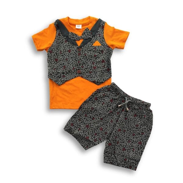 Boys Heart Shape Koti & Pant Set