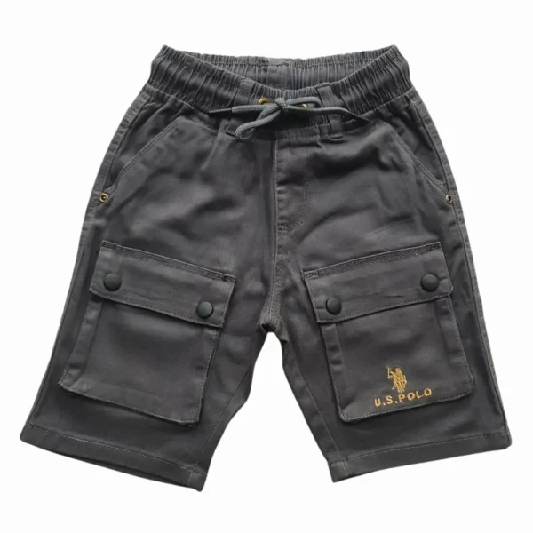 Harmonium Six Pocket Three Quarter Cargo Pant Dark Ash