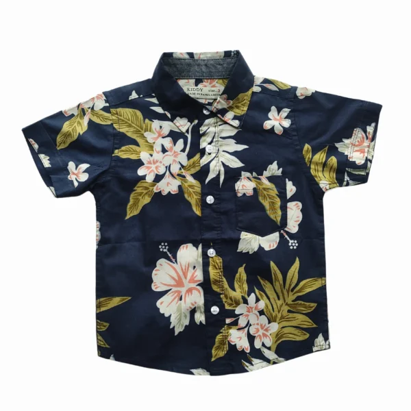 Boys All Over JAWA FLOWER Printed Shirt Navy Blue
