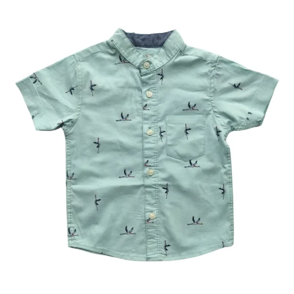 Boys All Over BIRD Printed Shirt Dark Paste (BC)