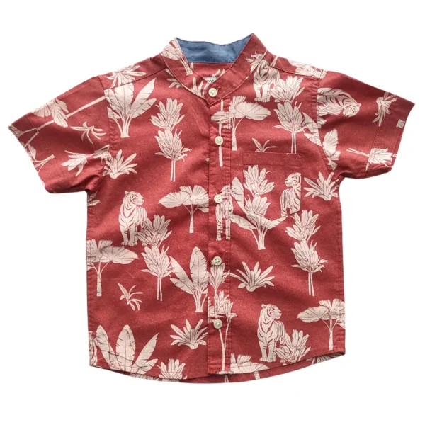 Boys All Over TIGER & TREE Printed Shirt Misty Color (BC)