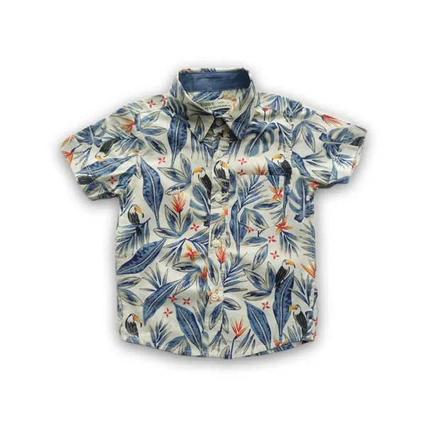 Boys All Over LEAF Printed Off-White