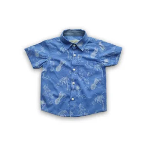 Boys All Over PINEAPPLE & TREE Printed Blue