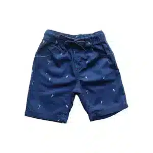 Boys All Over SAILBOAT Printed Gabardine Half Pant Blue