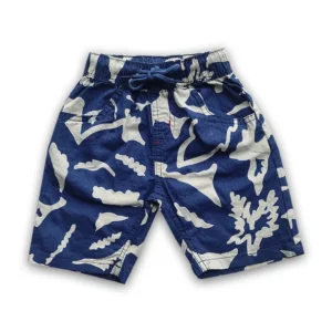 Boys All Over Print Gabardine Half Pant Royal Blue