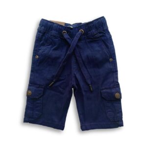 Boys Three Quarter Cargo Stretch Pant Blue