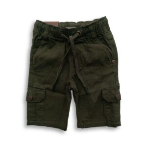 Boys Three Quarter Cargo Stretch Pant Olive