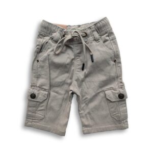 Boys Three Quarter Cargo Stretch Pant Ash