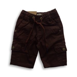 Boys Three Quarter Cargo Stretch Pant Chocolate
