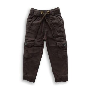 Boys Cargo Stretch Full Pant Coffee