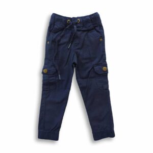 Boys Cargo Stretch Full Pant Navy Blue