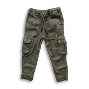 Boys Harmonium Six Pocket Cargo Full Pant Olive