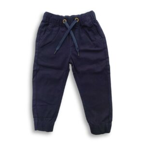 Boys Gabardine Joggers Nave Blue