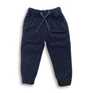 Boys Gabardine Joggers Deep Blue