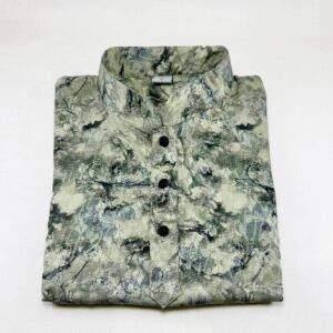 Boy's Multicolor All Over Printed Panjabi Green