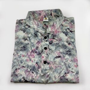 Boy's Multicolor All Over Printed Panjabi Pink