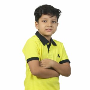 Boys' Short Sleeve Polo T-Shirt Yellow