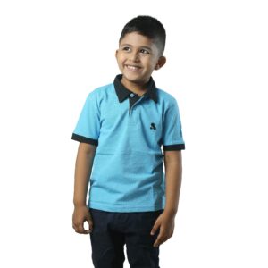 Boys' Short Sleeve Polo T-Shirt Sky