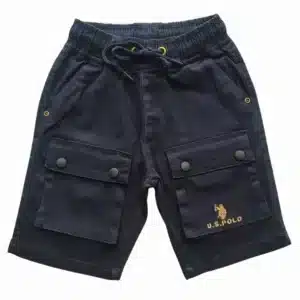Harmonium Six Pocket Three Quarter Cargo Pant Navy Blue