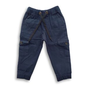 Boys Cargo Stretch Full Pant Navy Blue