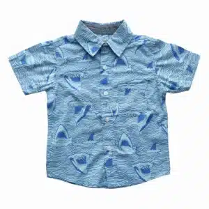 Boys All Over SHARK HEAD Printed Shirt Sky Blue