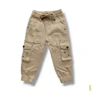Boys Harmonium Six Pocket Cargo Full Pant Light Camel