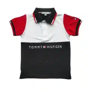 Boys Stylish Polo Shirt White & Black