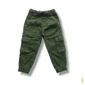 Boys Harmonium Six Pocket Cargo Full Pant Olive