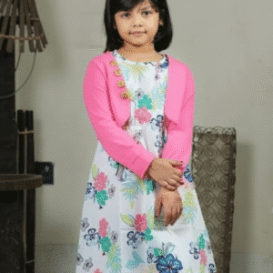 Full Sleeve Koti Frock for Girls'
