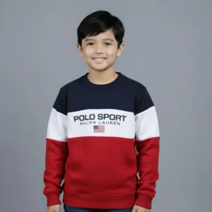 POLO Sport Rubber Printed Sweatshirt for boys Blue & Red