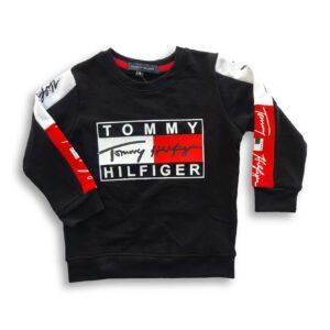 TOMMY HILFIGER Rubber Printed Sweatshirt for boys Black