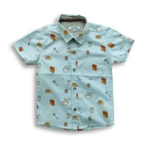All Over Printed Boys Shirt Light Pest